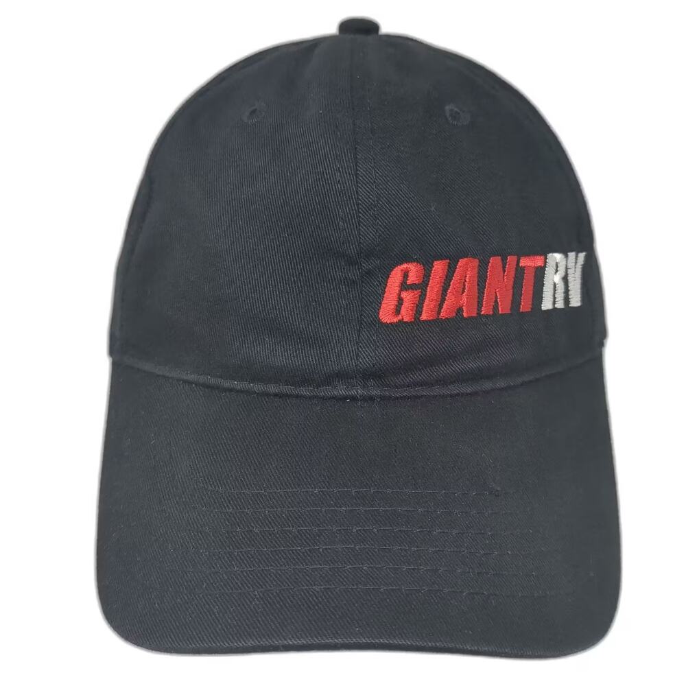 AMC Giant RV Baseball Cap Black Red Hat OS Embroidered Adjustable Strapback